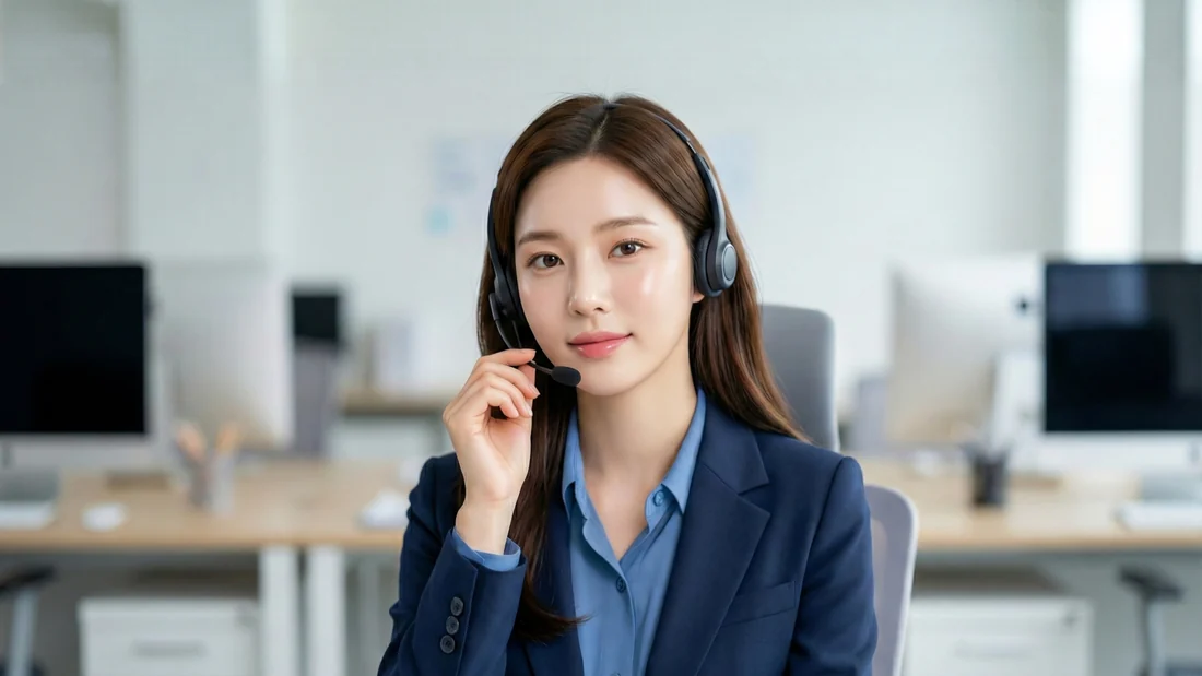 소액결제업체 표기를 갈래별로 설명하는 상담원